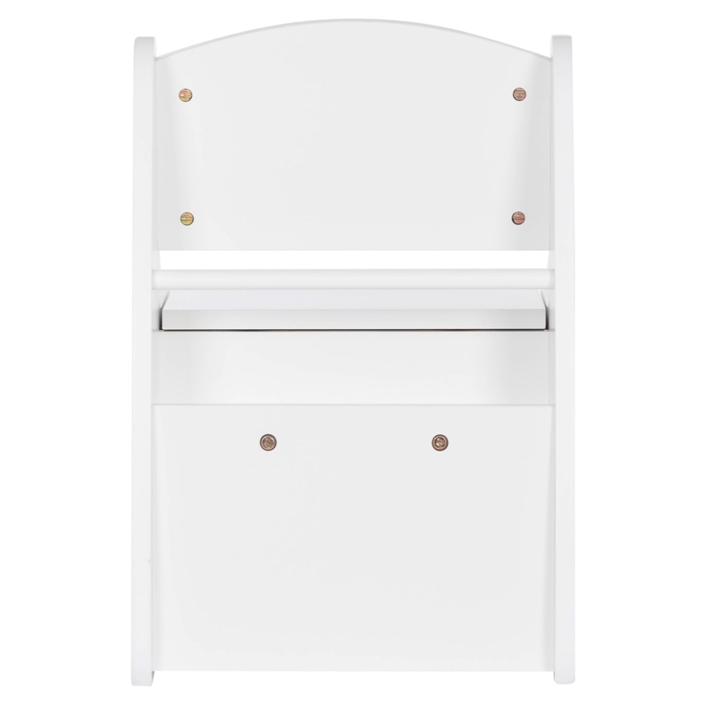 Kid's Chair With Storage Space Ricki Hm18343.03 Plywood/mdf In White 33x43x47hcm