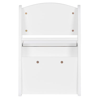 Kid's Chair With Storage Space Ricki Hm18343.03 Plywood/mdf In White 33x43x47hcm