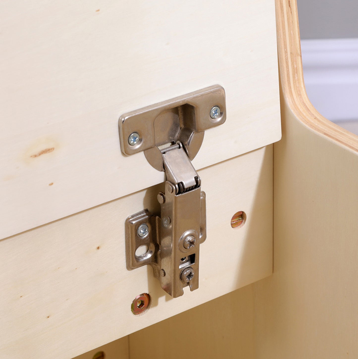 Kid's Chair With Storage Space Ricki Hm18343.01 Plywood/mdf In Natural 33x43x47hcm