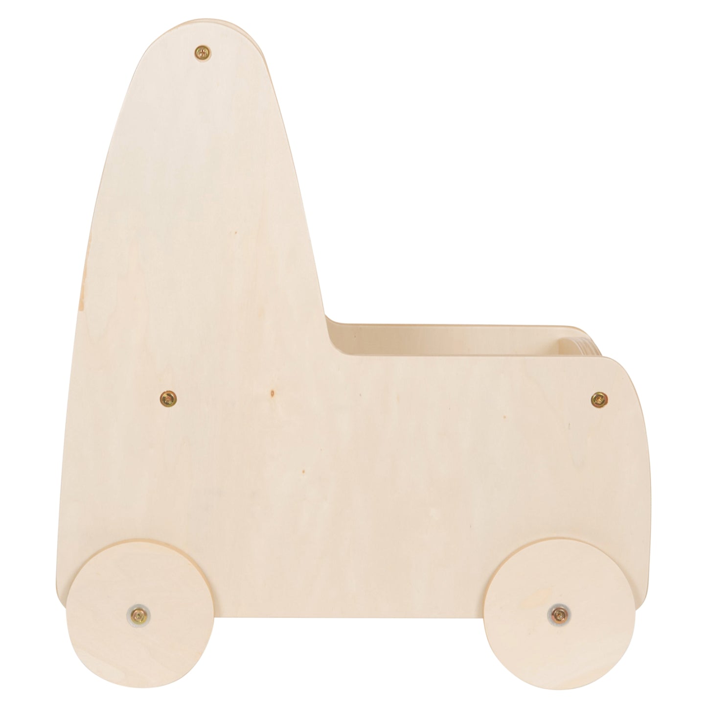 Kids' Stroller/cart Ricki Hm18341.01 Mdf & Plywood In Natural 33x45x50hcm.