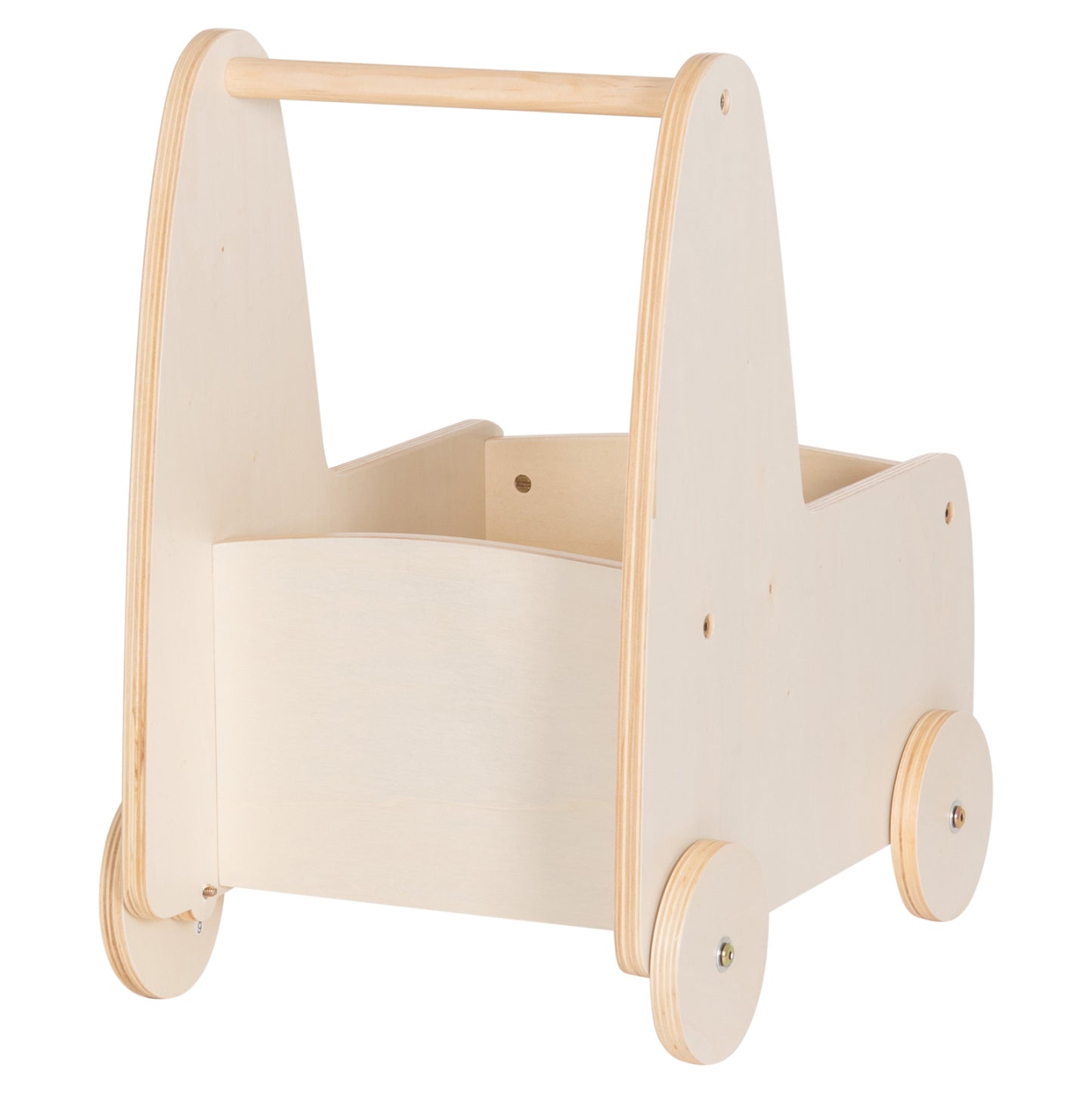 Kids' Stroller/cart Ricki Hm18341.01 Mdf & Plywood In Natural 33x45x50hcm.
