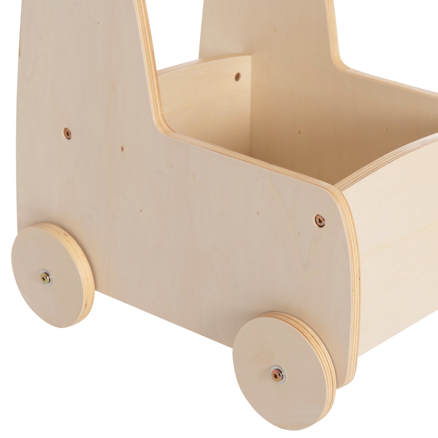 Kids' Stroller/cart Ricki Hm18341.01 Mdf & Plywood In Natural 33x45x50hcm.