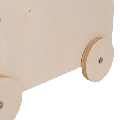 Kids' Stroller/cart Ricki Hm18341.01 Mdf & Plywood In Natural 33x45x50hcm.