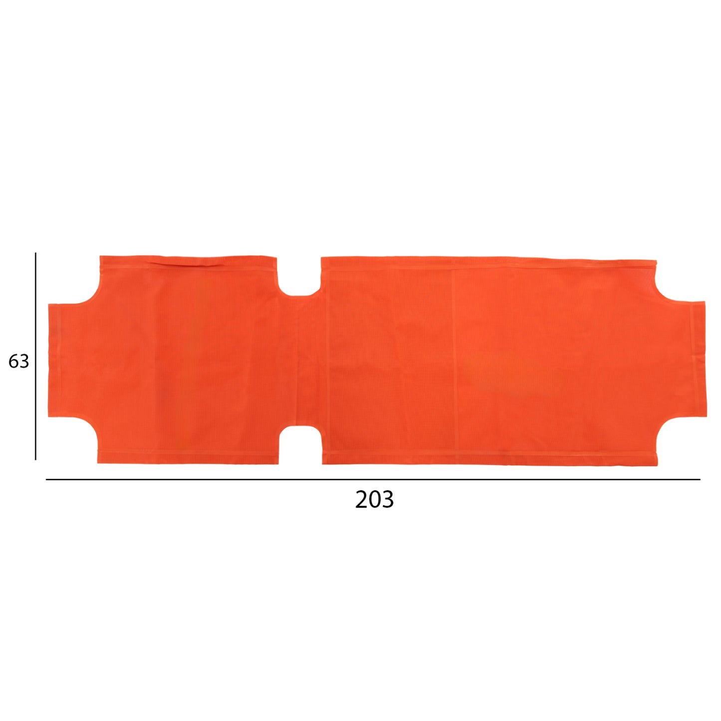 Spare Parts Cover For Sunbed Hm5072.02 Textline Orange 202x63 Cm