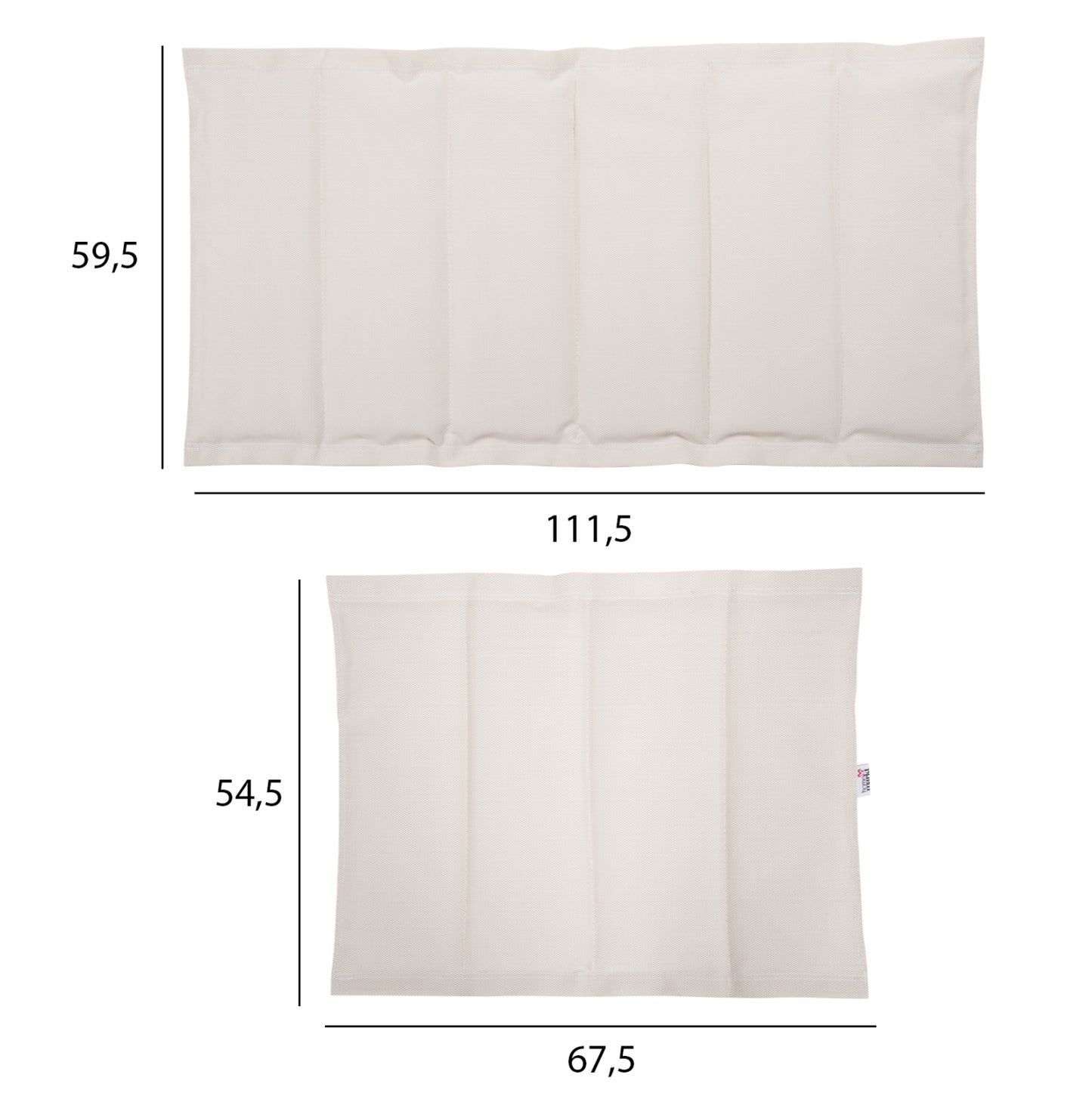 Replacement Textilene Fabric Hm6064.02 For Aigaio Sunbeds In Beige Color