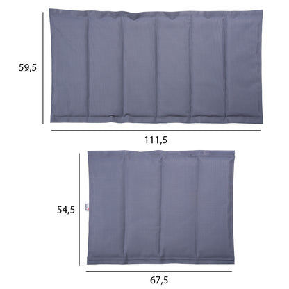 Replacement Textilene Fabric Hm6064.30 For Aigaio Sunbeds In Grey Color