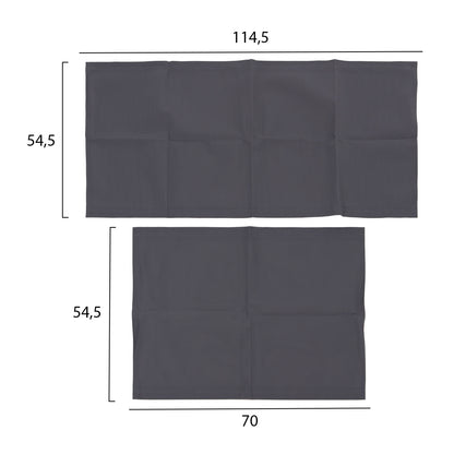 Replacement Textilene Fabric Hm5887.30 For Aigaio Sunbeds In Grey Color
