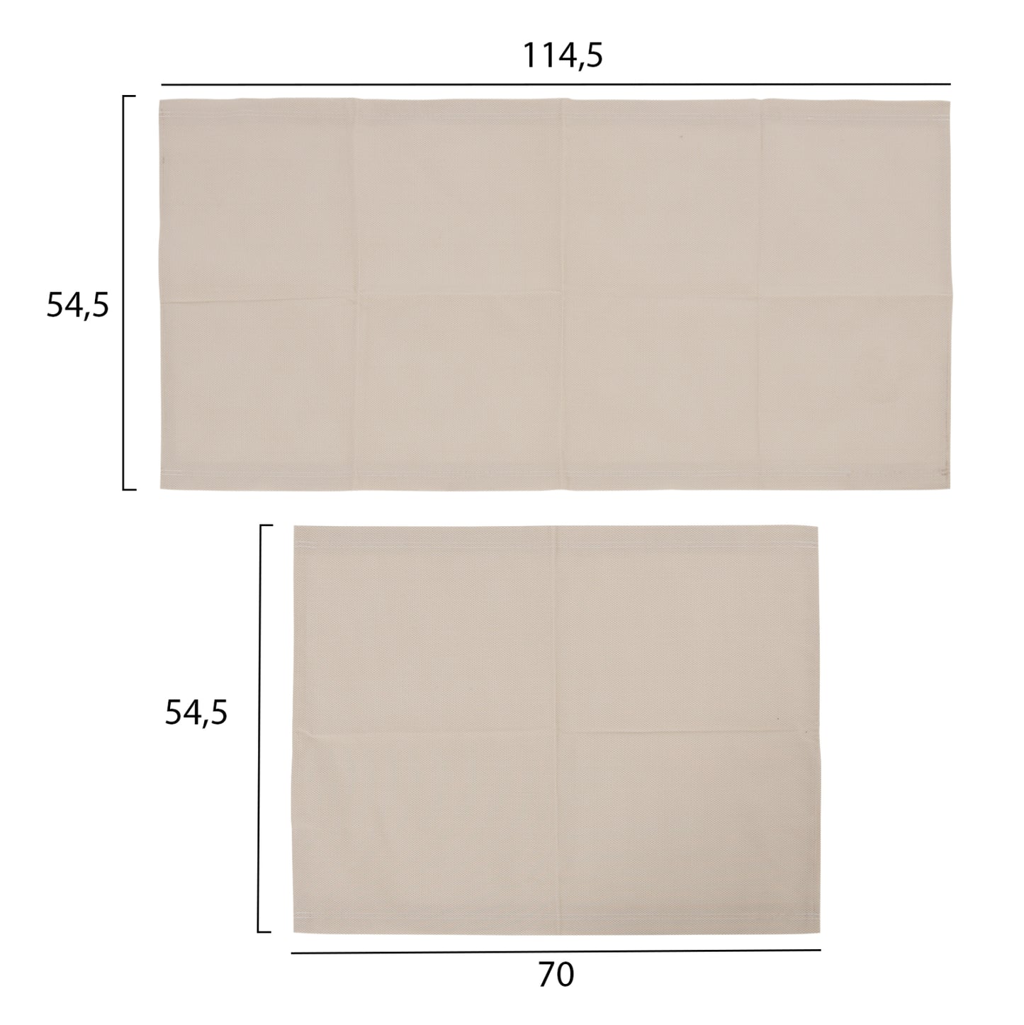 Replacement Textilene Fabric Hm5887.02 For Aigaio Sunbeds In Beige Color