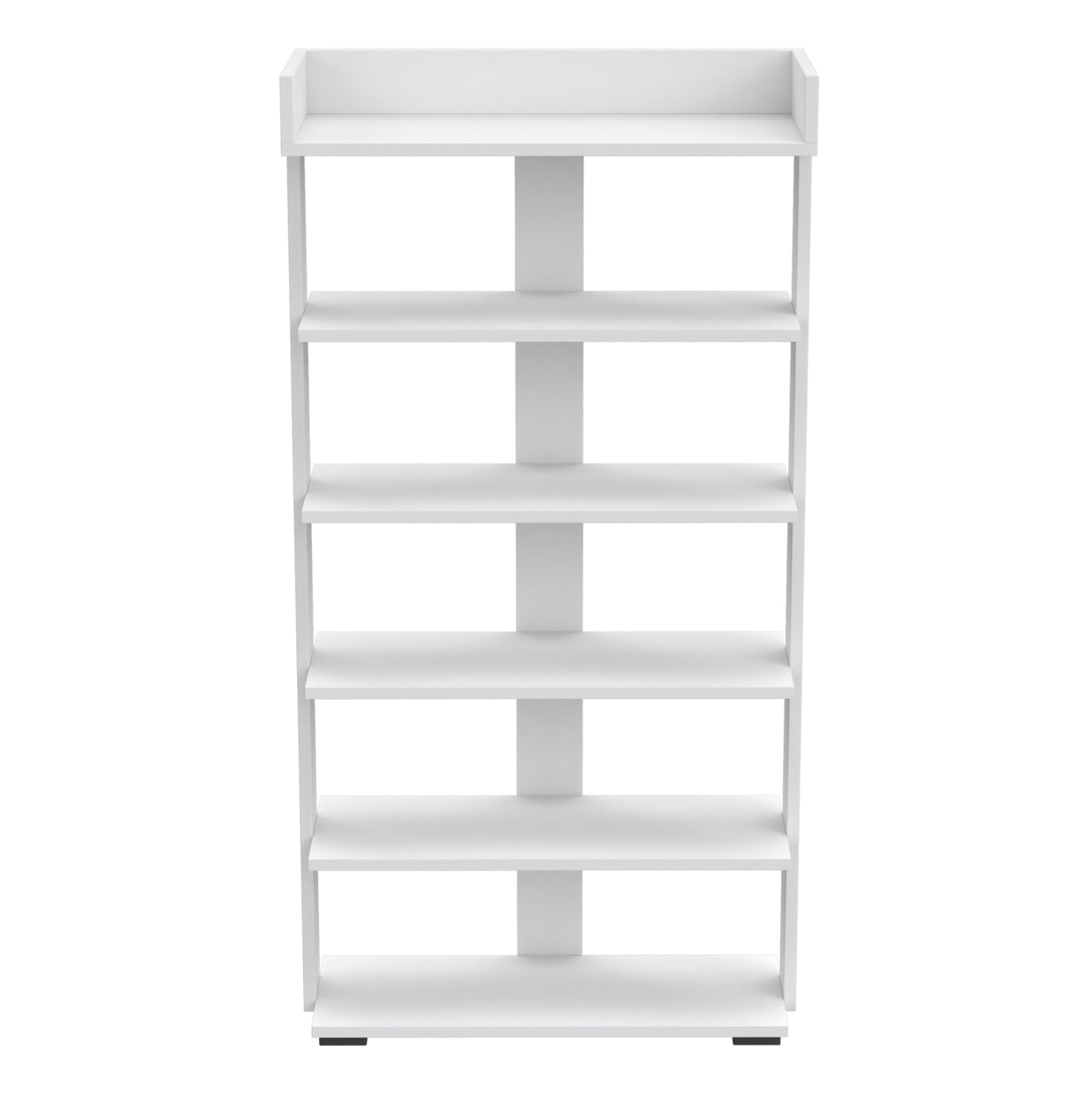 Shoe Rack Ribber Hm18191.01 Melamine In White Color 73x30x142hcm.