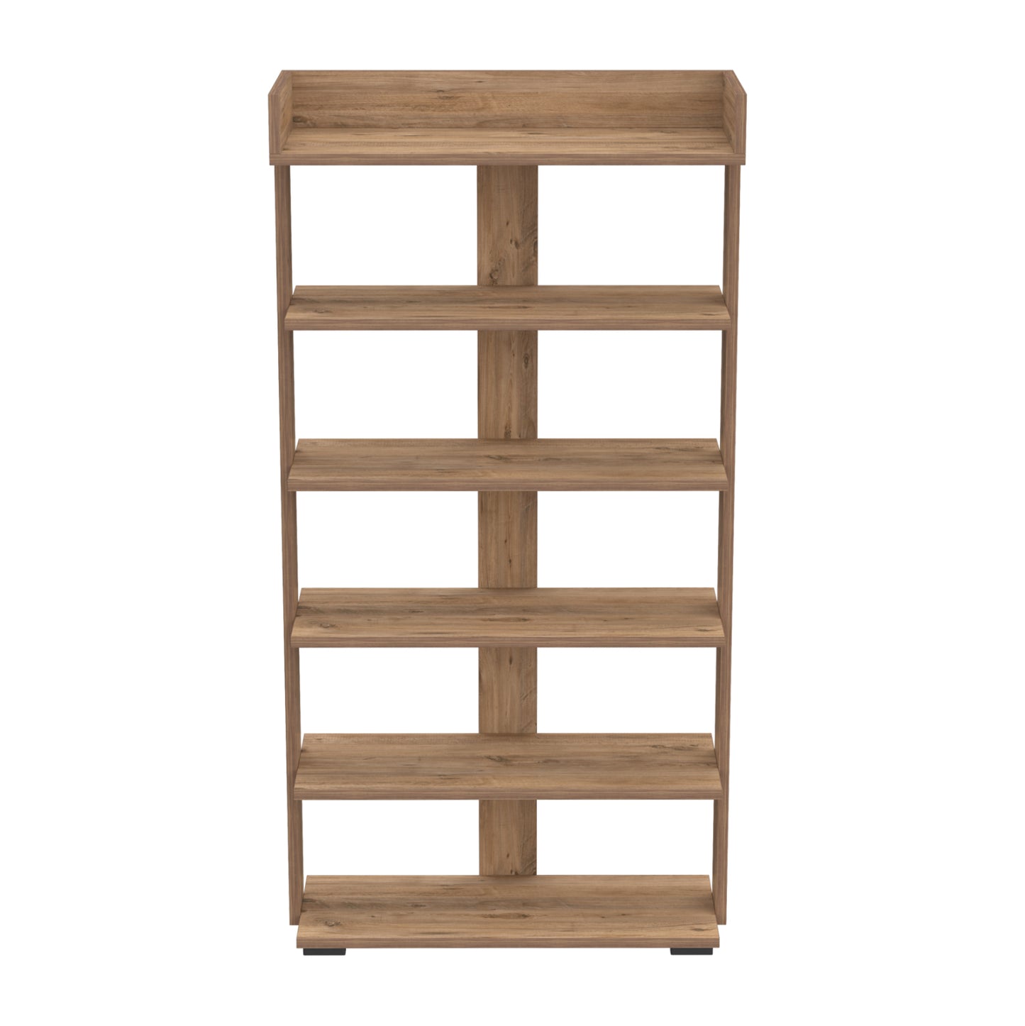 Shoe Rack Ribber Hm18191.04 Melamine In Natural Wood Color 73x30x142hcm.
