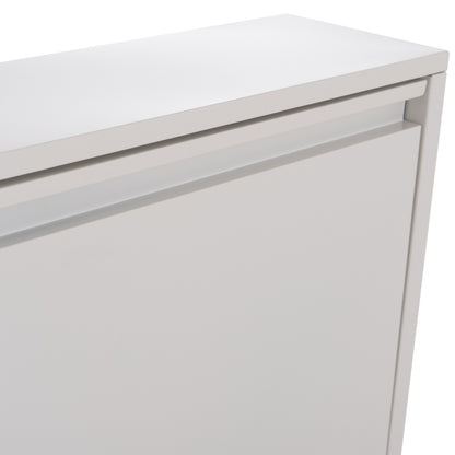 Shoe Cabinet Stark Hm6633.02 Metal In White--3 Magnetic Doors 71x15x103hcm.