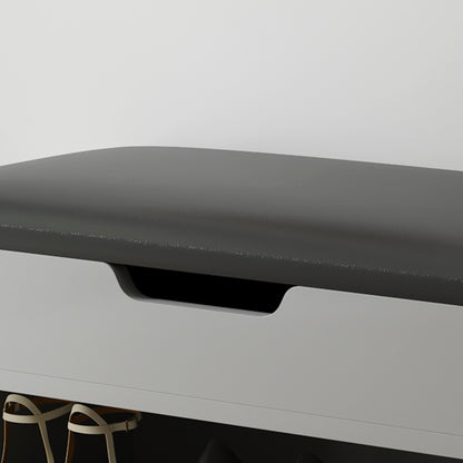 Shoe Rack With Seat Romir Hm2477.05 Melamine Grey-anthracite Pu Seat 60x30x44hcm.