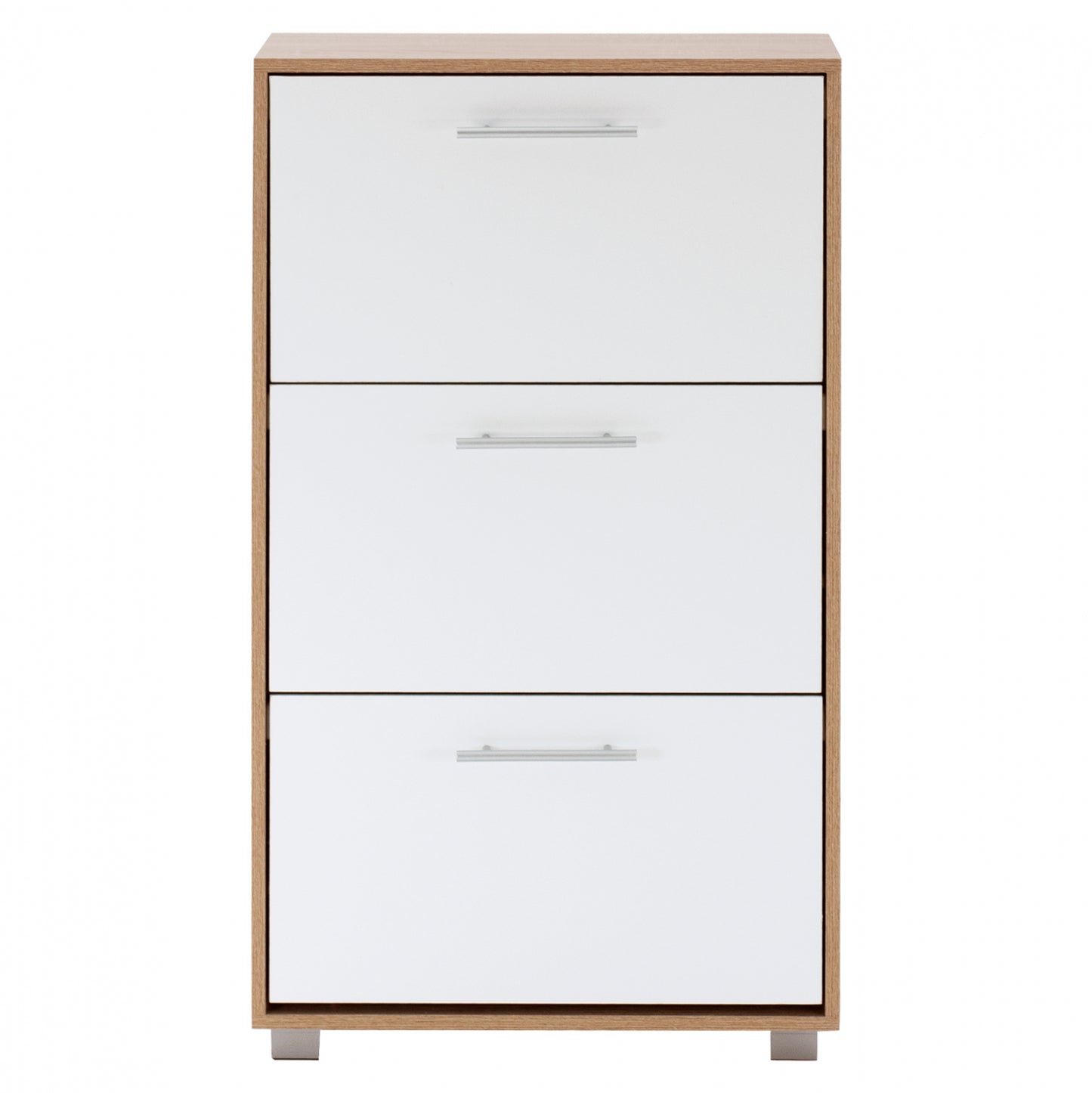 Shoe Cabinet 3-drawers Davina Hm2221.06 Melamine Sonama-white 62x24x110hcm