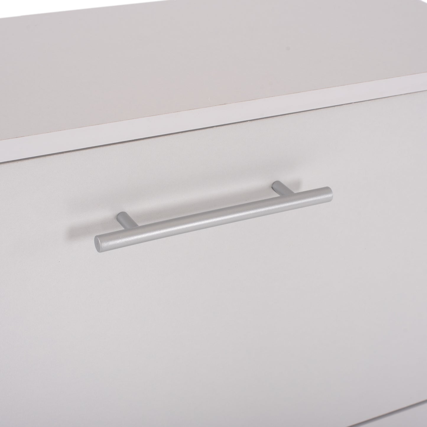 Shoe Cabinet Hm2221.05 3 Levels Melamine In White 62Χ24Χ110hcm.