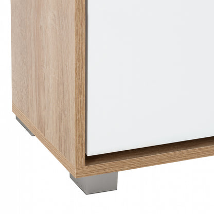 Shoe Cabinet 3-drawers Davina Hm2221.06 Melamine Sonama-white 62x24x110hcm