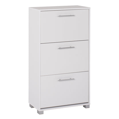 Shoe Cabinet Hm2221.05 3 Levels Melamine In White 62Χ24Χ110hcm.