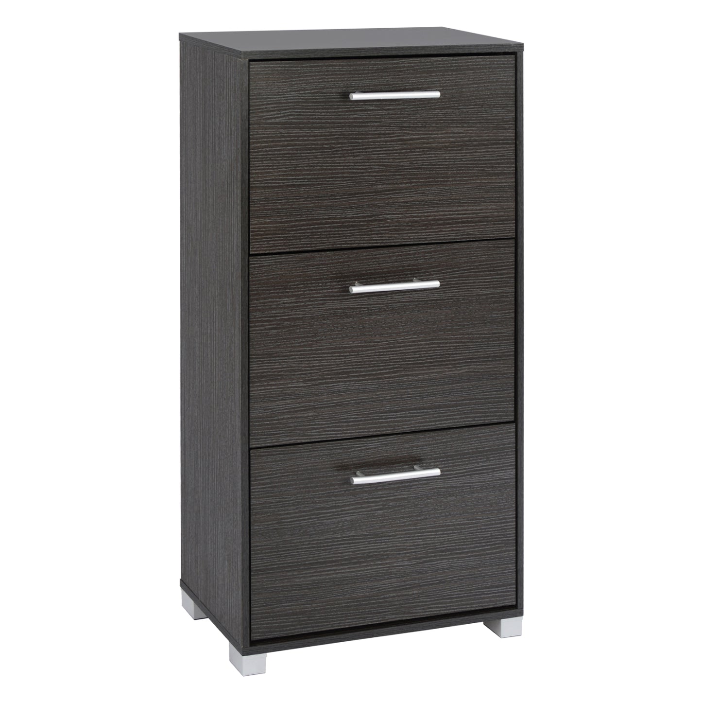 Shoe Cabinet 3-drawers Davina Hm2221.01 Melamine Zebrano 62x24x110h