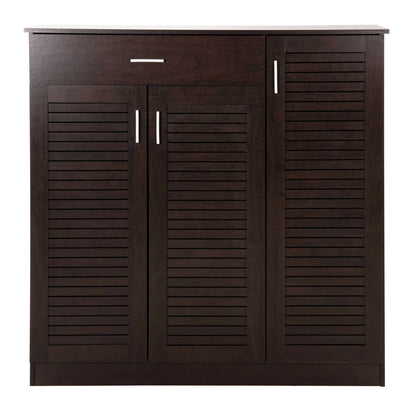 Shoe Cabinet Proby Hm9607.01 Melamine In Wenge 120x37,5x121,5hcm.