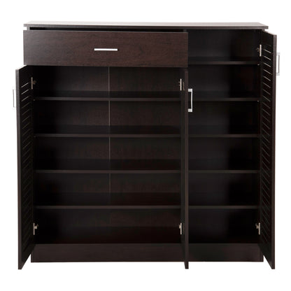 Shoe Cabinet Proby Hm9607.01 Melamine In Wenge 120x37,5x121,5hcm.