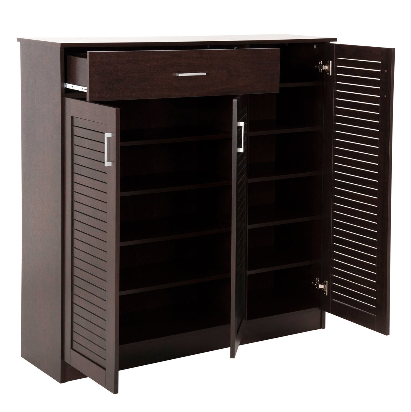 Shoe Cabinet Proby Hm9607.01 Melamine In Wenge 120x37,5x121,5hcm.