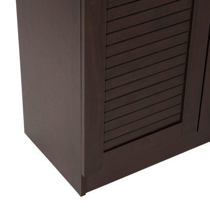 Shoe Cabinet Proby Hm9607.01 Melamine In Wenge 120x37,5x121,5hcm.