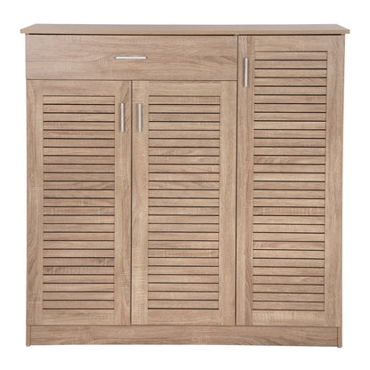Shoe Cabinet Proby Hm9607.02 Melamine In Sonoma 120x37,5x121,5hcm.