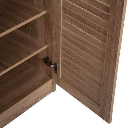 Shoe Cabinet Proby Hm9607.02 Melamine In Sonoma 120x37,5x121,5hcm.