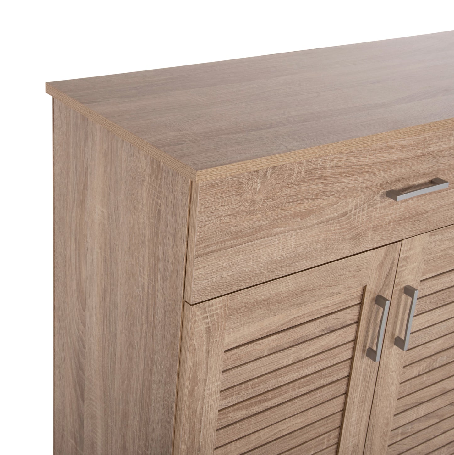 Shoe Cabinet Proby Hm9607.02 Melamine In Sonoma 120x37,5x121,5hcm.