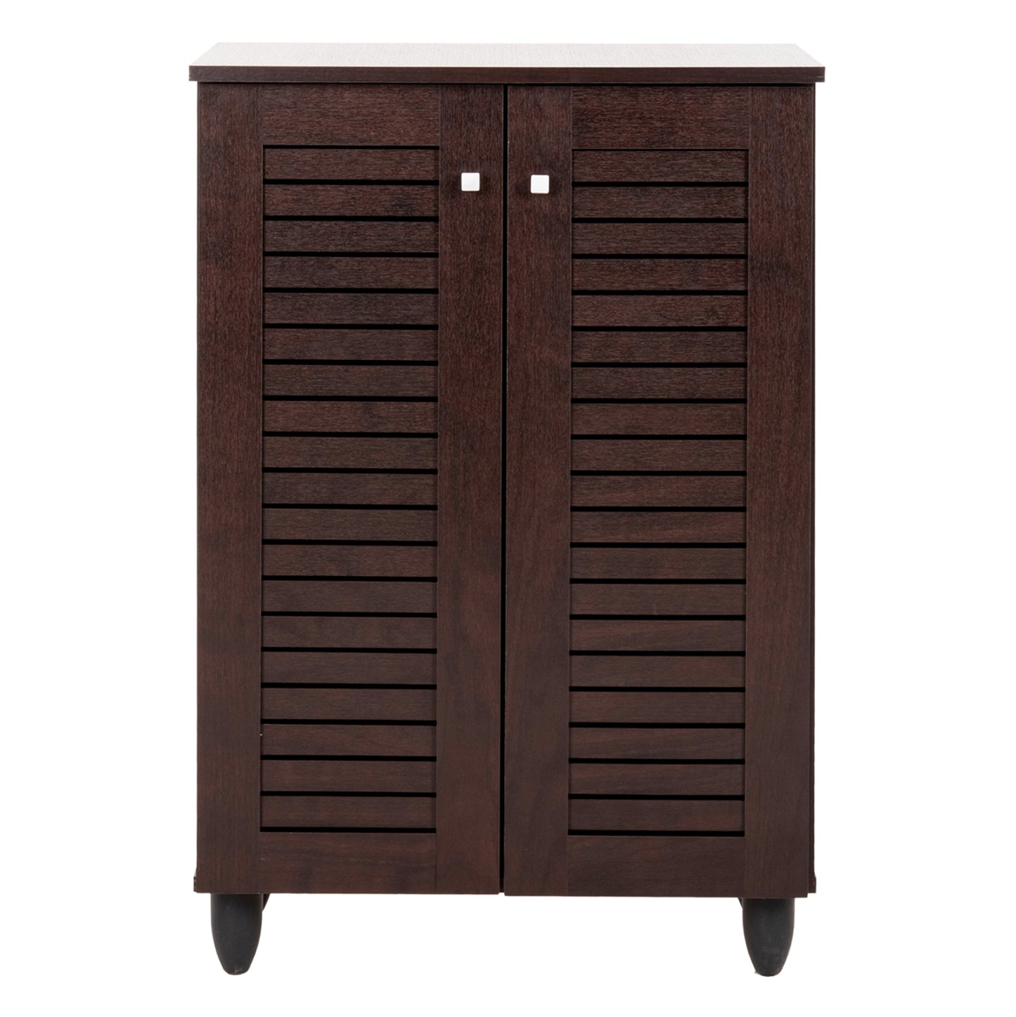 Shoe Cabinet Prolly Hm9608.01 Melamine In Wenge-2 Doors-4 Shelves 60x34x88hcm.