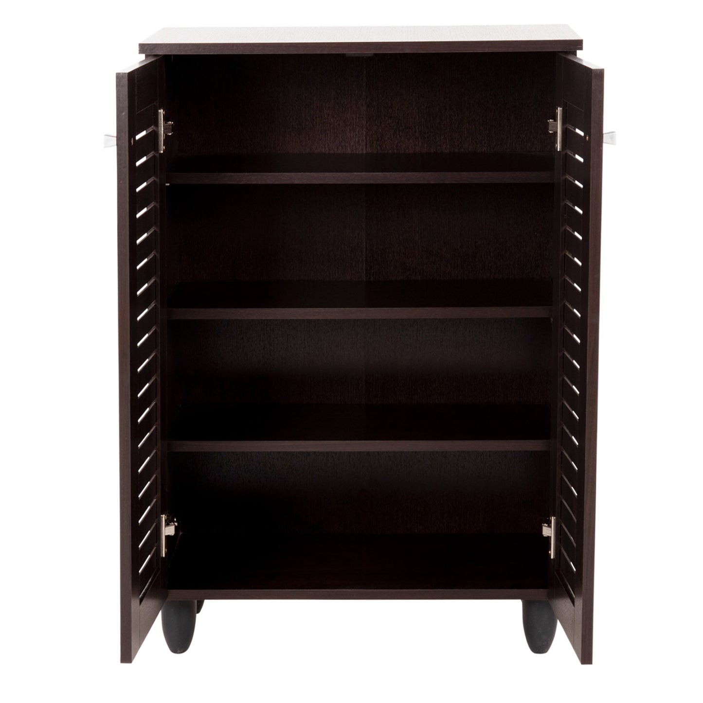 Shoe Cabinet Prolly Hm9608.01 Melamine In Wenge-2 Doors-4 Shelves 60x34x88hcm.