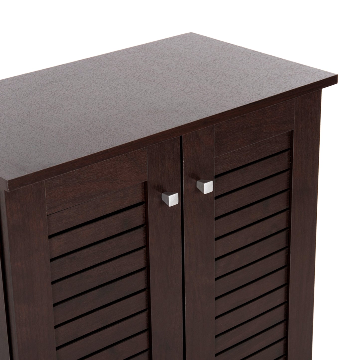 Shoe Cabinet Prolly Hm9608.01 Melamine In Wenge-2 Doors-4 Shelves 60x34x88hcm.