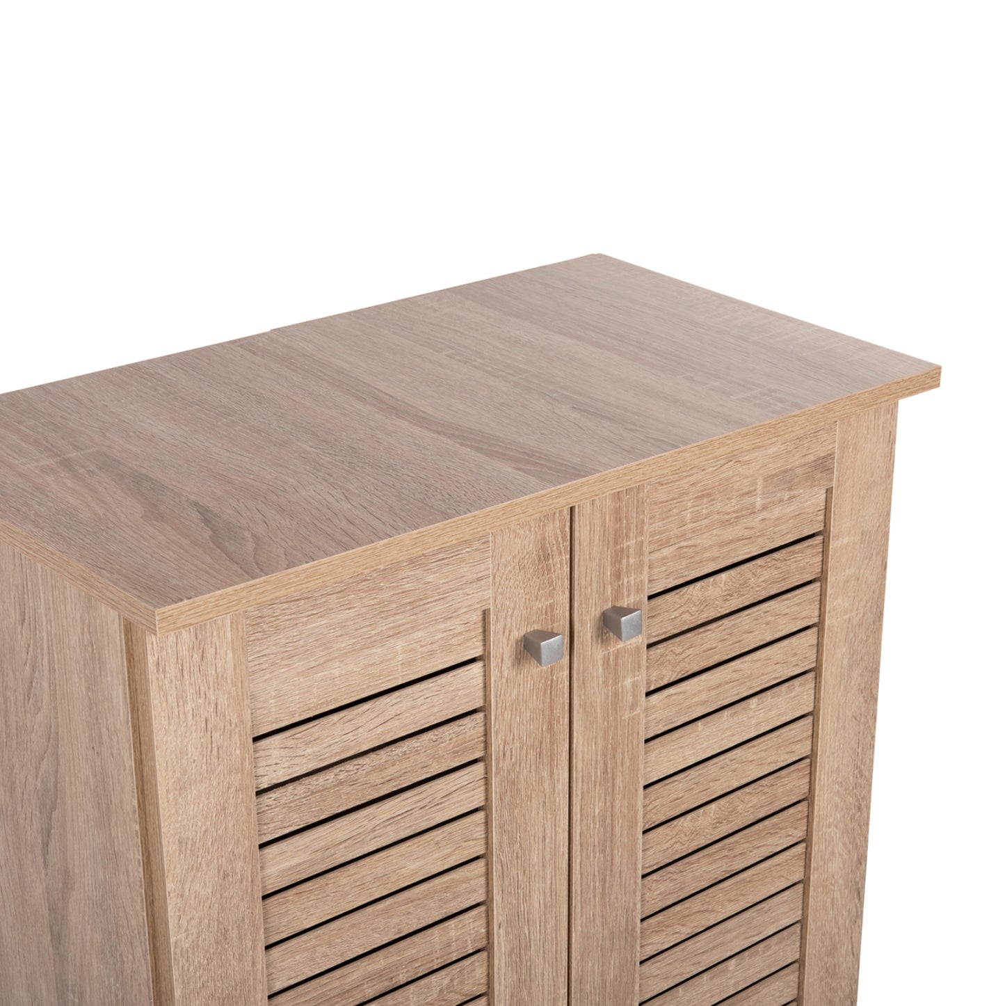 Shoe Cabinet Prolly Hm9608.02 Melamine In Sonama-2 Doors-4 Shelves 60x34x88hcm.