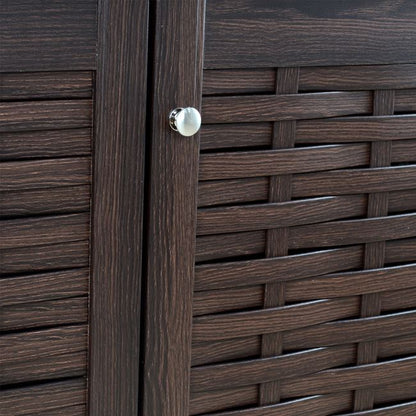 Shoe Cabinet Iggy 3 Doors Hm2211.01 Melamine In Wenge 114x34x68