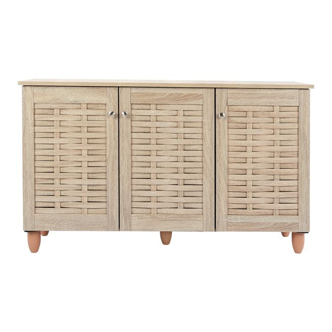 Shoe Cabinet Iggy 3 Doors Hm2211.02 Melamine Sonama 114x34x68