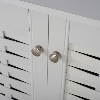 Shoe Cabinet Cassiope Melamine White With Legs 77Χ34Χ67.5hcm.hm2208.05