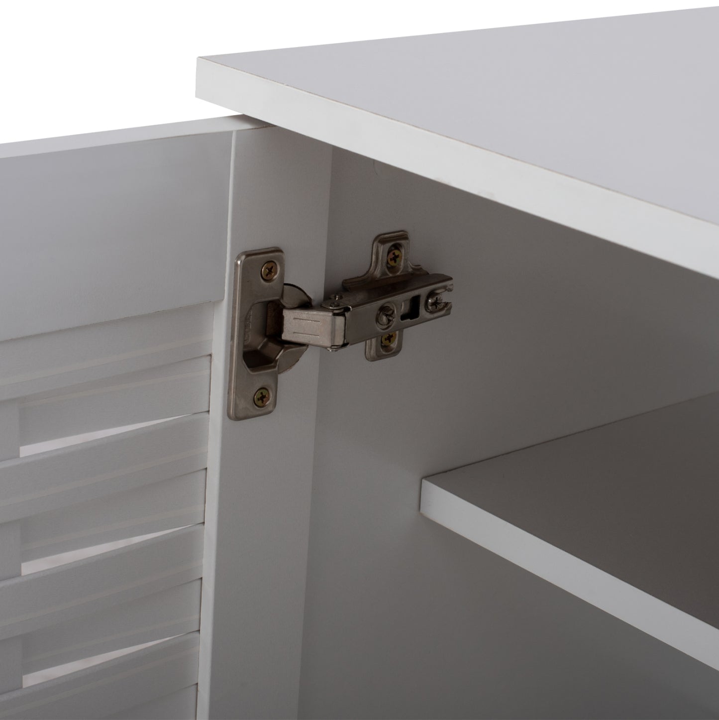 Shoe Cabinet Cassiope Melamine White With Legs 77Χ34Χ67.5hcm.hm2208.05