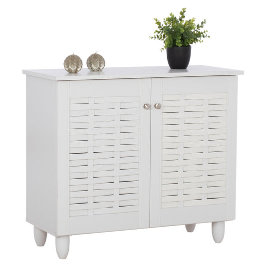 Shoe Cabinet Cassiope Melamine White With Legs 77Χ34Χ67.5hcm.hm2208.05