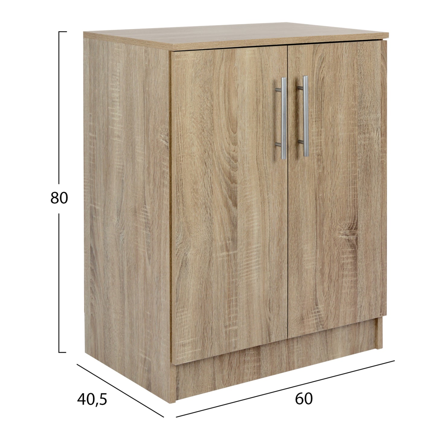 Shoe Cabinet Emerie Hm2206.02 Melamine Sonama 60x40.5x80hcm