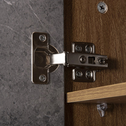 Shoe Cabinet Alvaro Hm8954.12 Melamine In Sonama-stone Texture 50Χ38Χ135hcm.