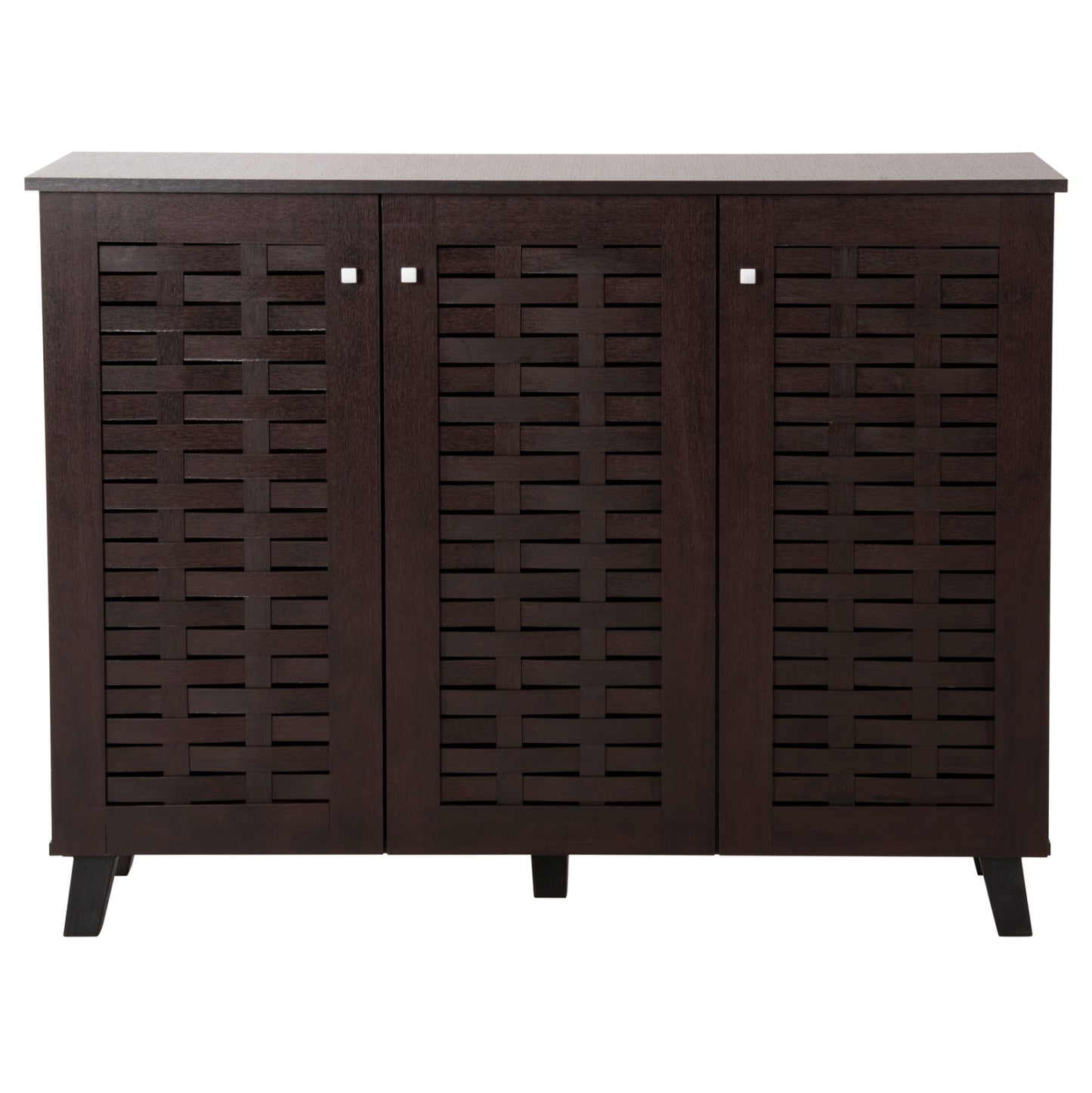 Shoe Cabinet Prody Hm9610.01 Melamine In Wenge 3 Doors 115x34x89hcm.
