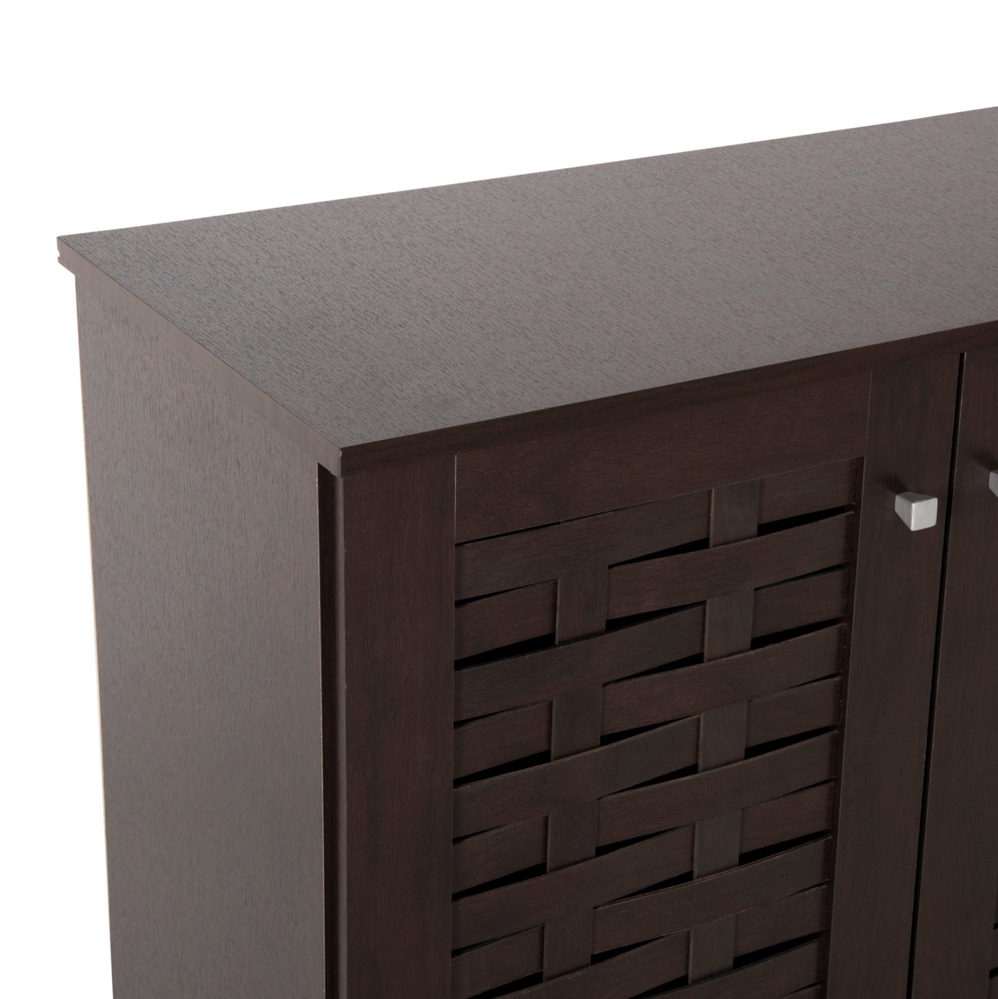Shoe Cabinet Prody Hm9610.01 Melamine In Wenge 3 Doors 115x34x89hcm.