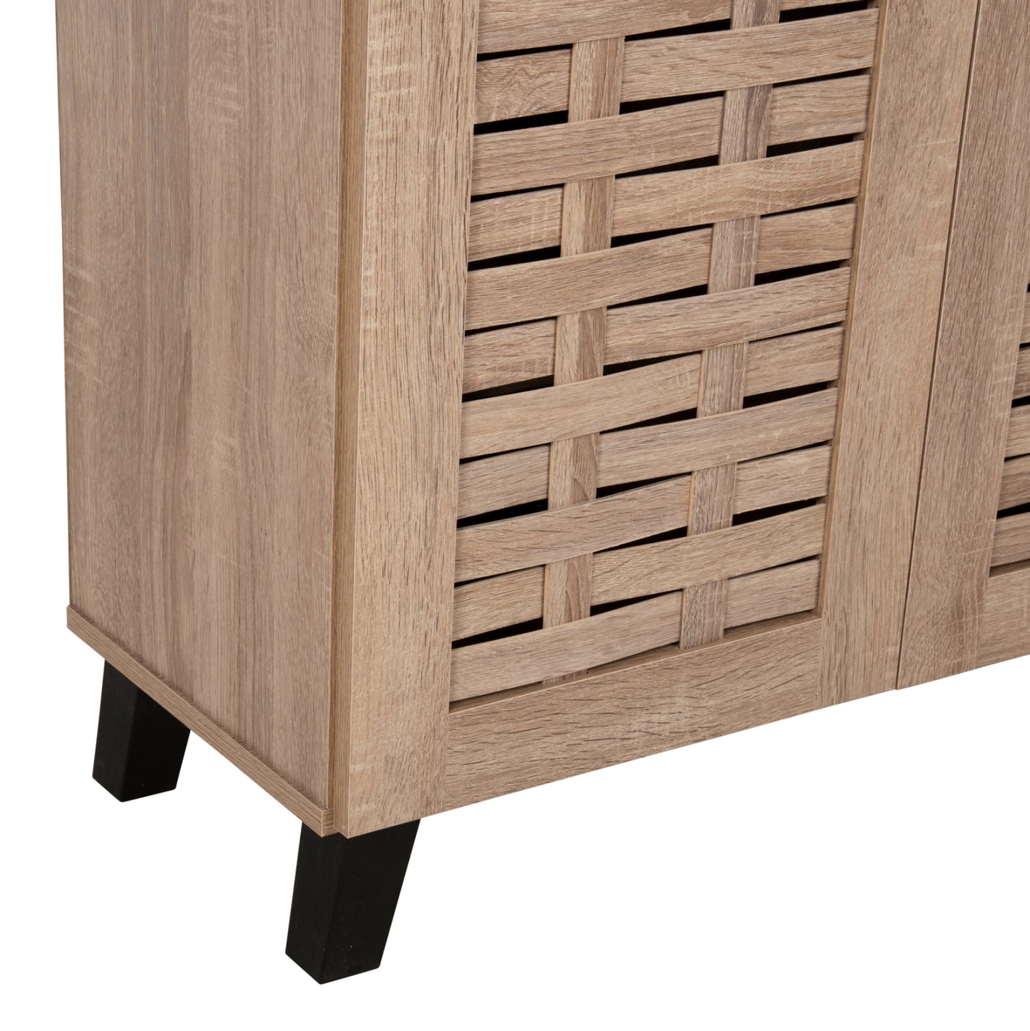 Shoe Cabinet Prody Hm9610.02 Melamine In Sonama 3 Doors 115x34x89hcm.