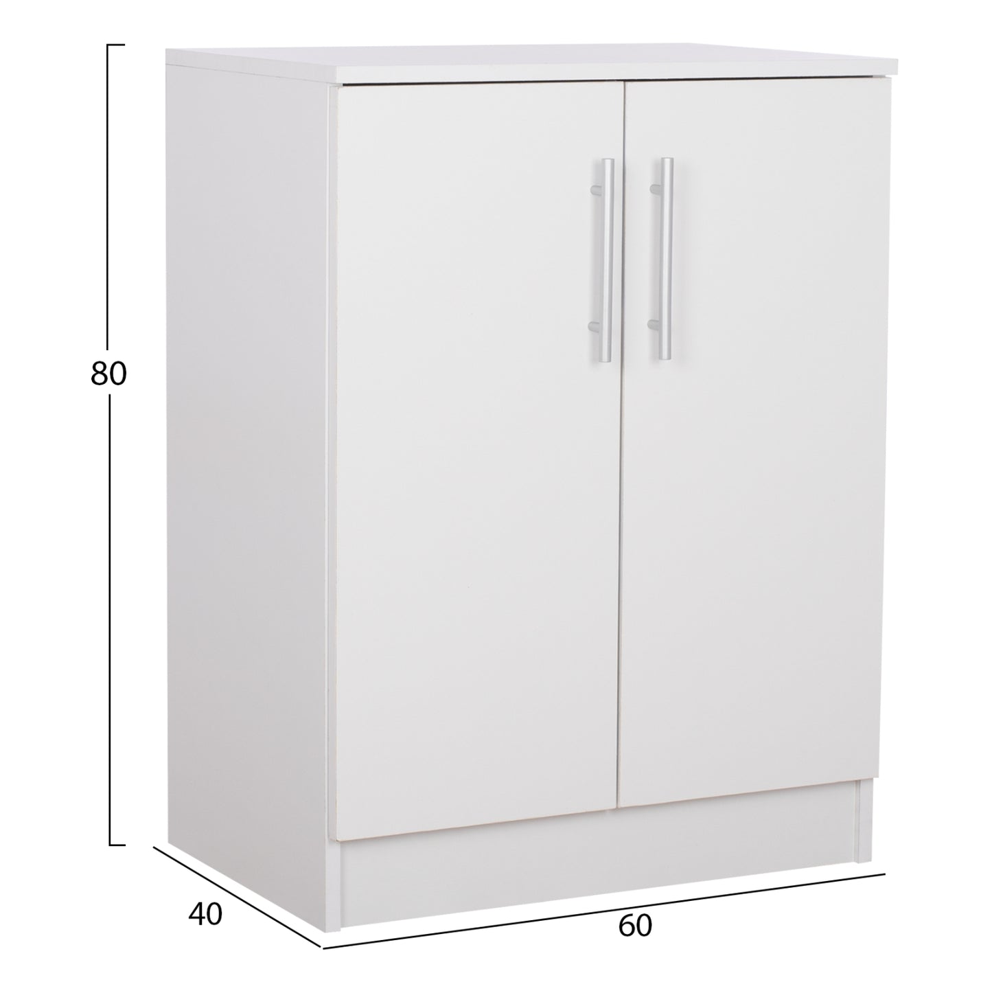Shoe Cabinet Emerie Melamine White 60x40x80hcm.hm2206.05