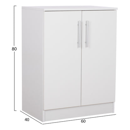 Shoe Cabinet Emerie Melamine White 60x40x80hcm.hm2206.05
