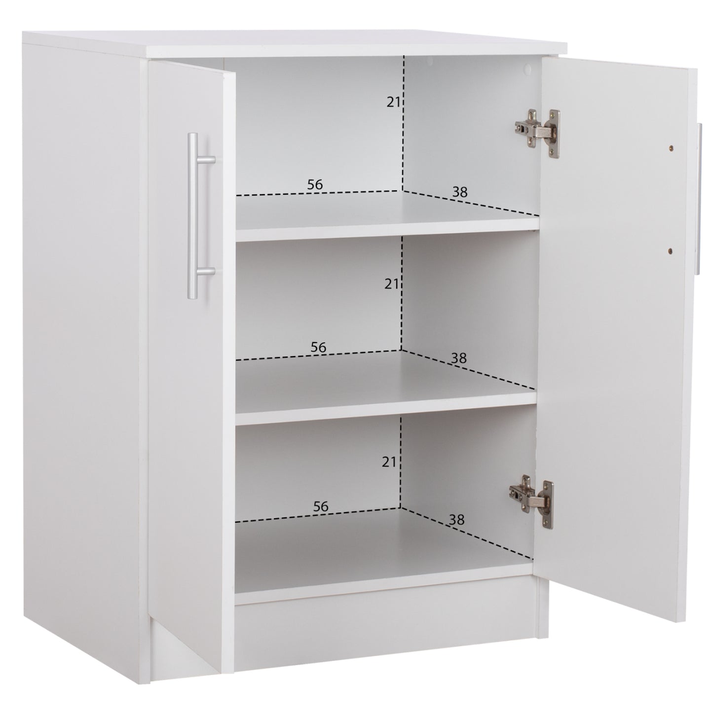 Shoe Cabinet Emerie Melamine White 60x40x80hcm.hm2206.05