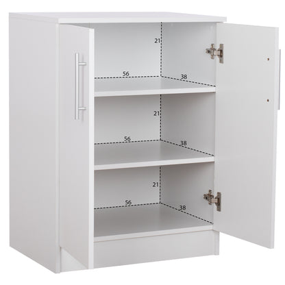 Shoe Cabinet Emerie Melamine White 60x40x80hcm.hm2206.05