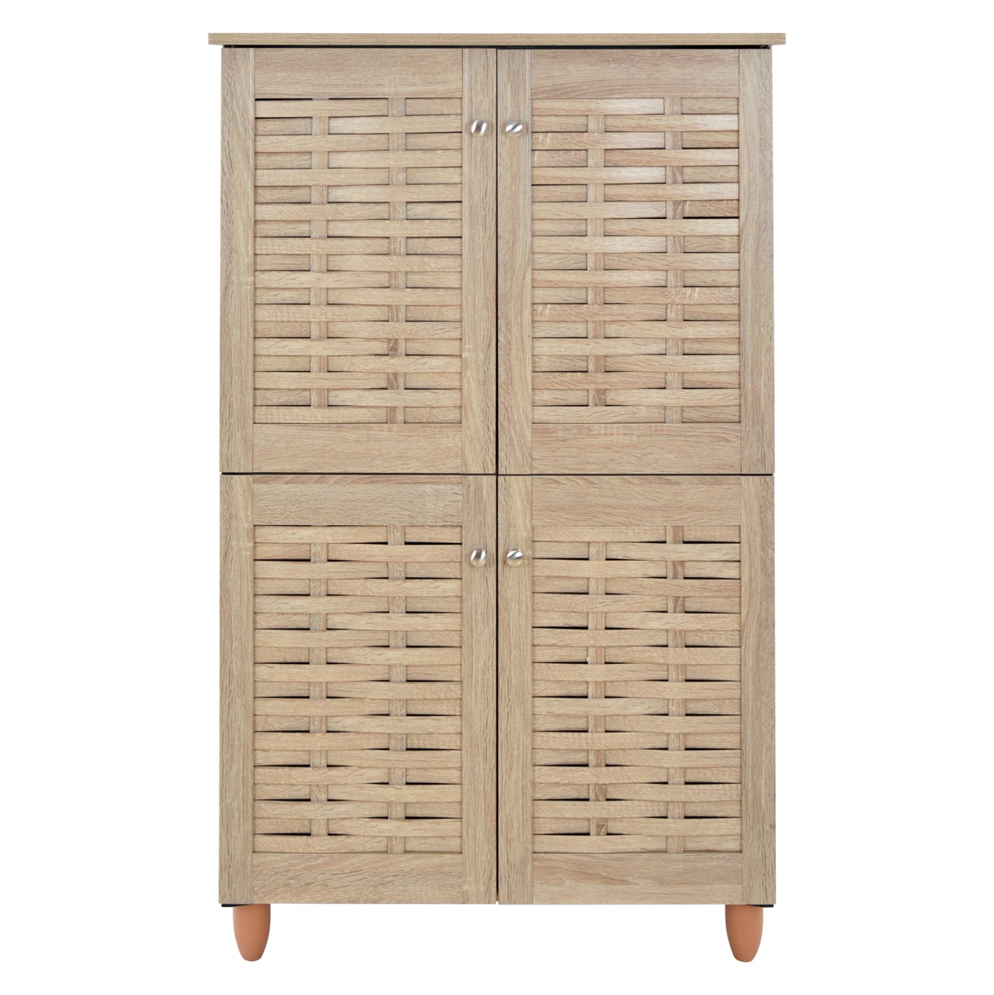 Shoe Cabinet Wooden 4 Doors Hm2210.02 Sonama 77x34x123