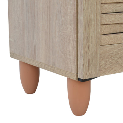 Shoe Cabinet Wooden 4 Doors Hm2210.02 Sonama 77x34x123
