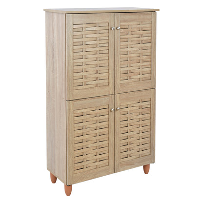 Shoe Cabinet Wooden 4 Doors Hm2210.02 Sonama 77x34x123