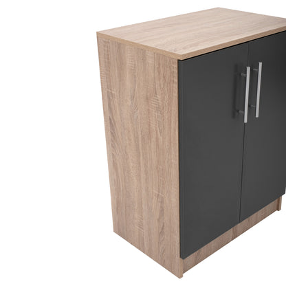 Shoe Cabinet Emerie Hm2206.04 Melamine In Sonama Grey 60x40,5x80hcm.